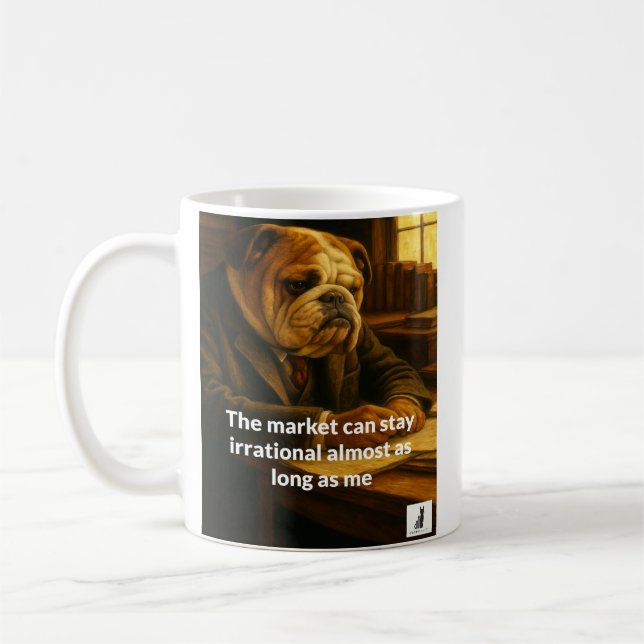 Der Markt kann fast so lange irrational bleibe wer Kaffeetasse (Links)