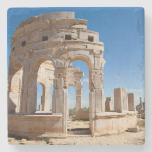 Der Markt, Leptis Magna, Al Khums Bezirk Steinuntersetzer