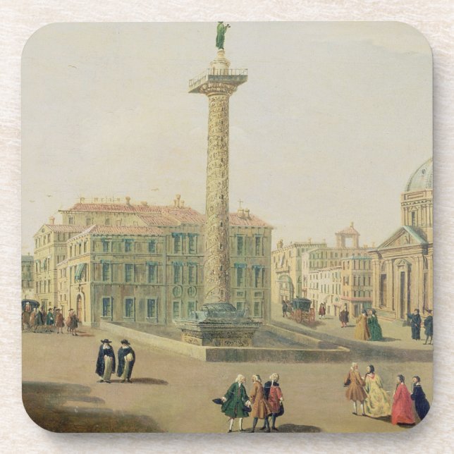 Der Marktplatz Colonna, Rom Untersetzer (Vorderseite)
