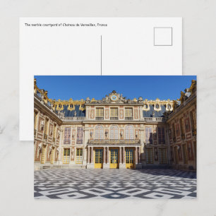 Der Marmorhof des Schlosses Versailles, Frankreich Postkarte