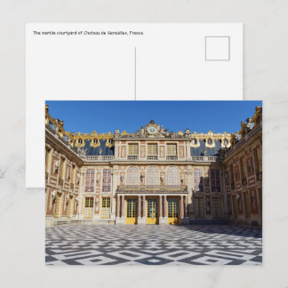 Der Marmorhof des Versailles Palace, Frankreich Postkarte