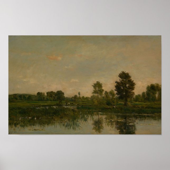 Der Marsch (1871) Charles Francois Daubigny Poster (Vorne)