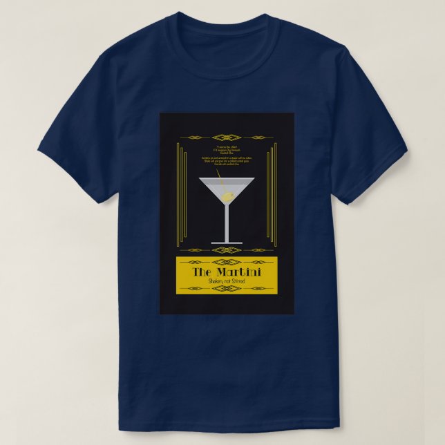 Der Martini T-Shirt (Design vorne)