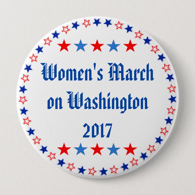 Der März der Frauen auf Washington Button (Vorderseite)