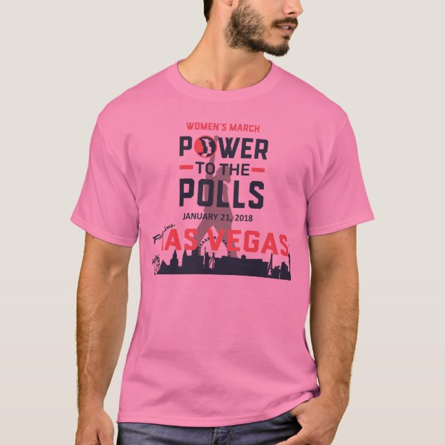 Der März Las Vegas - grundlegendes T-Shirt der (Vorderseite)