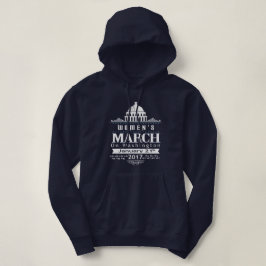 Der März Million Frauen auf Blau Washingtons 2017 Hoodie