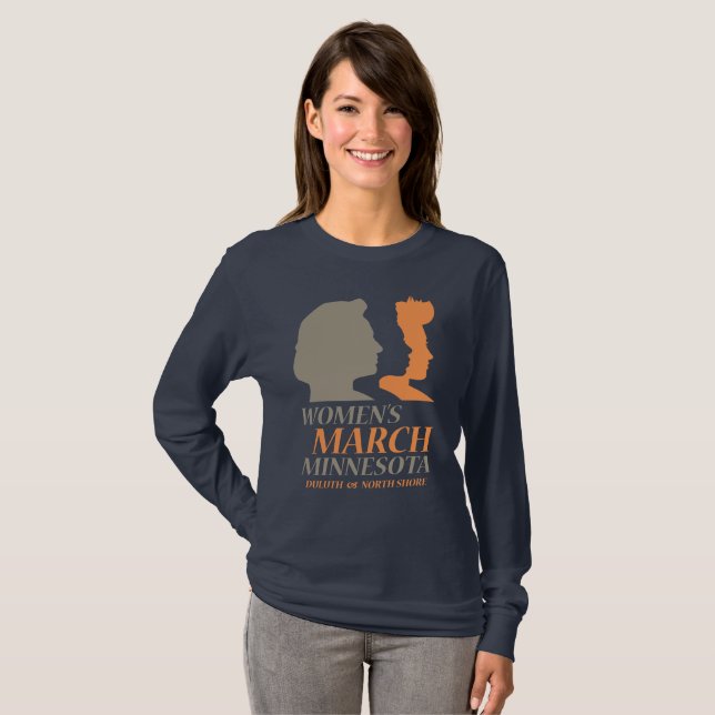 Der März Minnesota, Duluth der Frauen Ausgabe T-Shirt (Vorne ganz)