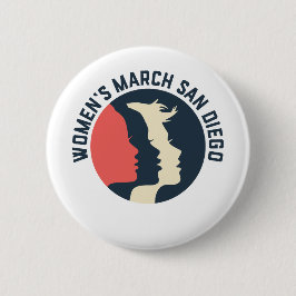 Der März-San Diego der Frauen offizieller Knopf Button