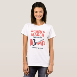 Der März-San Diego der Frauen offizieller März-T - T-Shirt
