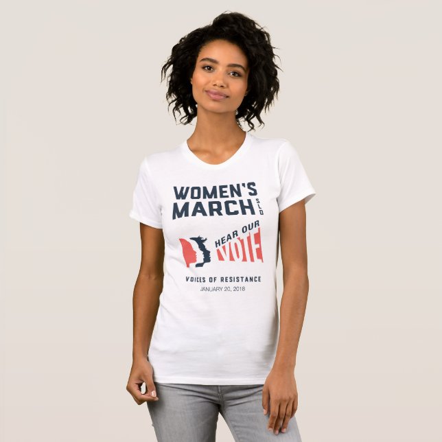 Der März SLO - Januar 2018 Ereignis-Shirt der T-Shirt (Vorne ganz)
