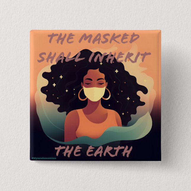 der maskierte muss den Erdungsknopf erben Button (Vorderseite)