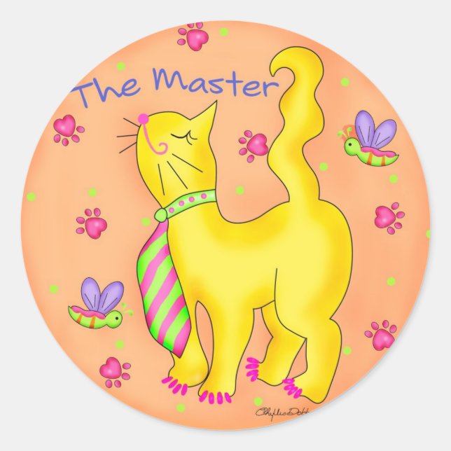 Der Master Cat Sticker (Vorderseite)