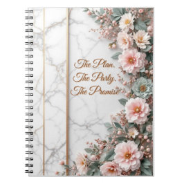 Der Masterplan | Art Deco Goldfolie Hochzeit Notizblock