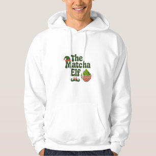 Der Matcha-Elf Lustiges Weihnachten Matcha-Getränk Hoodie