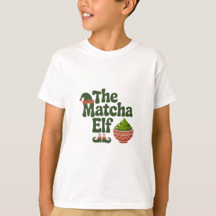 Der Matcha-Elf Lustiges Weihnachten Matcha-Getränk T-Shirt