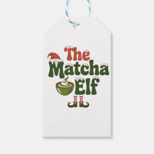 Der Matcha-Elfen-Zauber-Christmas-Getränk Geschenkanhänger