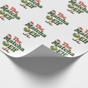Der Matcha-Elfen-Zauber-Weihnachtsdrink Geschenkpapier