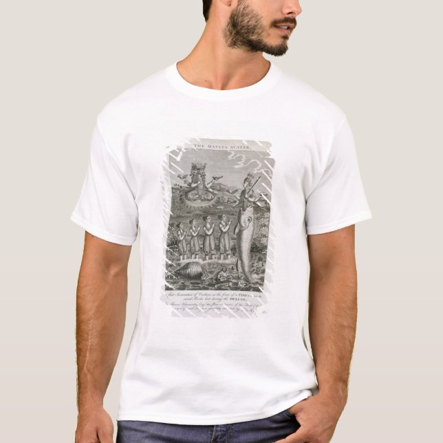 Der Matsya Avatara oder die erste Inkarnation der T-Shirt (Vorderseite)