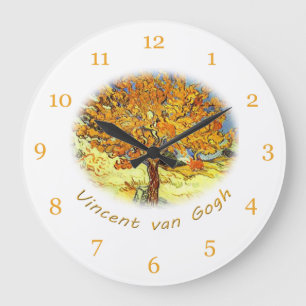 Der Maulbeerbaum, Vincent van Gogh Große Wanduhr