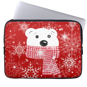 Der Maulkorb eines Eisbären, Weihnachten Laptopschutzhülle