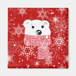 Der Maulkorb eines Eisbären, Weihnachten Magnet