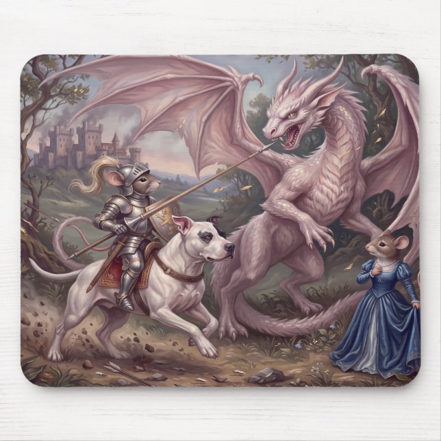 Der Mäuse-Ritter Mousepad (Vorne)