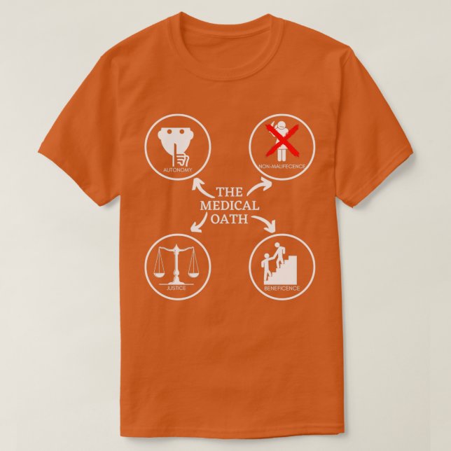 Der medizinische Eid T-Shirt (Design vorne)