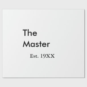 Der Meister Boss Name EST-Jahr Datum Mann König Ti Geschenkpapier