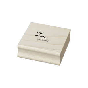 Der Meister Boss Name EST-Jahr Datum Mann König Ti Gummistempel