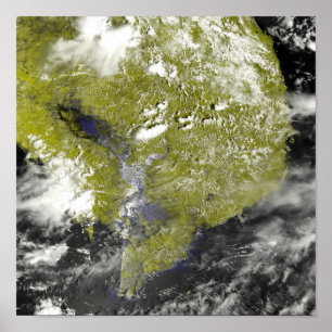 Der Mekong-Dreieck und der Tonle Saft Poster