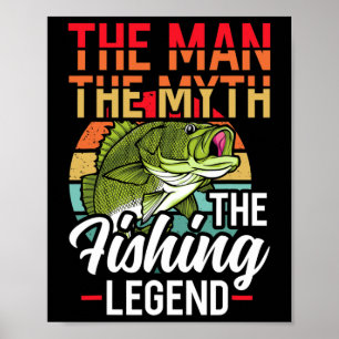 Der Mensch, der Mythos, der Fisch lebt die Jagd Poster