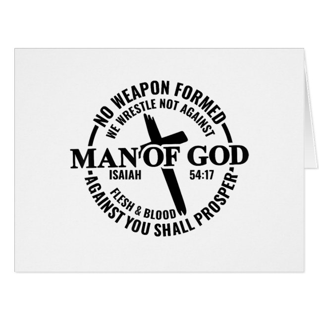 Der Mensch Gottes, keine gegen mich gewachsene Waf (Vorderseite (Horizontal))