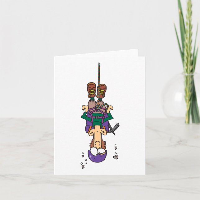 Der Mensch hing von einem Seil Karte (Von Creator hochgeladen)