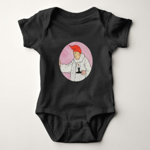 Der Mensch im Mond Gänse Kinderzimmer Rhyme Baby Strampler