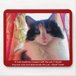Der Mensch ist mit Calico überquert? Mousepad