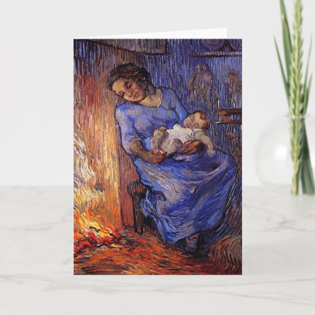Der Mensch ist von Vincent van Gogh auf See Karte (Vorderseite)
