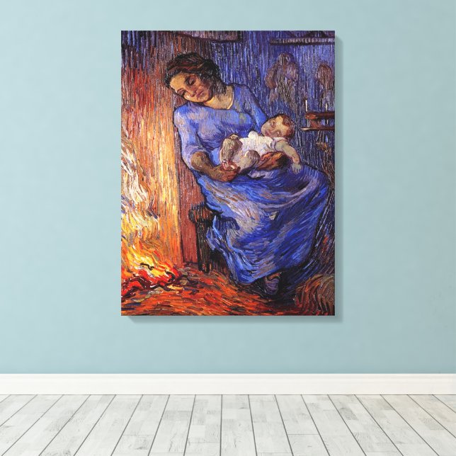 Der Mensch ist von Vincent van Gogh auf See Leinwanddruck (Insitu (Holzboden))