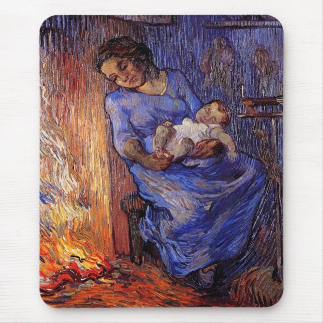 Der Mensch ist von Vincent van Gogh auf See Mousepad (Vorne)