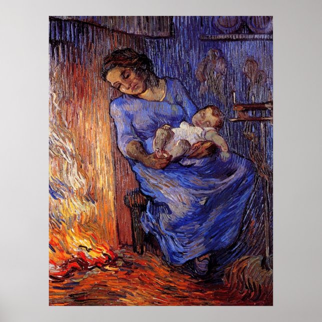 Der Mensch ist von Vincent van Gogh auf See Poster (Vorne)