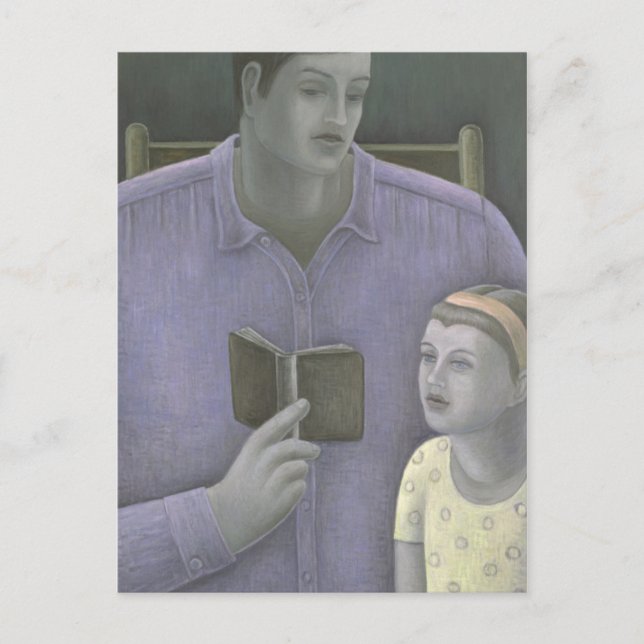 Der Mensch liest zu Mädchen 2003 Postkarte (Vorderseite)