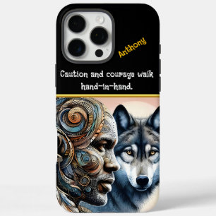 Der menschliche Geist trifft auf Wolfsessenz harmo iPhone 16 Pro Max Hülle