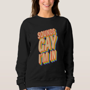Der menschliche LGBT Pride Rainbow klingt schwul i Sweatshirt