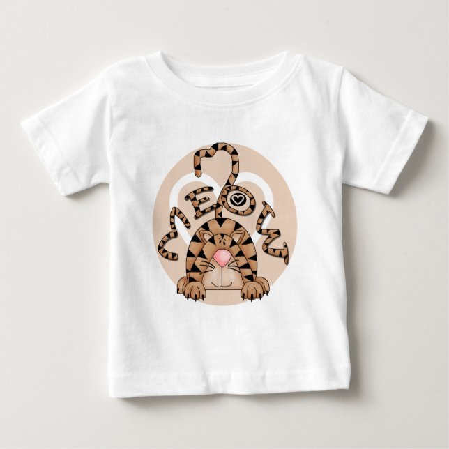Der Meow der Katze Baby T-shirt (Vorderseite)