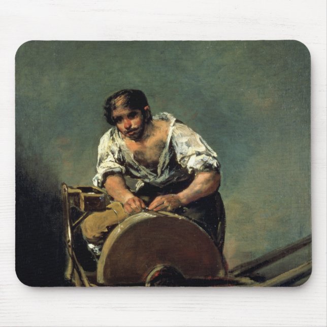 Der Messer-Schleifer, c.1808-12 Mousepad (Vorne)