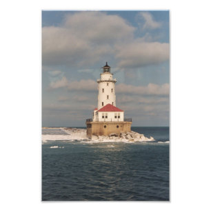 Der Michigansee-Leuchtturm-Foto Fotodruck