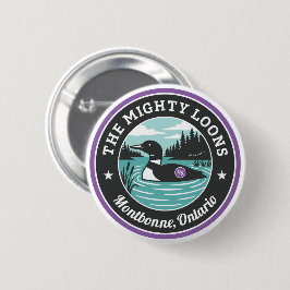 Der Mighty Loons Purple Button