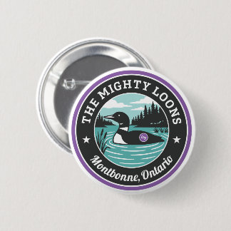 Der Mighty Loons Purple Button