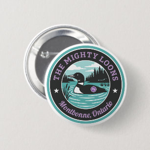 Der Mighty Loons Türkis-Button Button