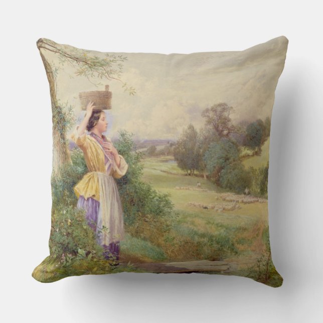 Der Milkmaid, 1860 Kissen (Vorderseite)