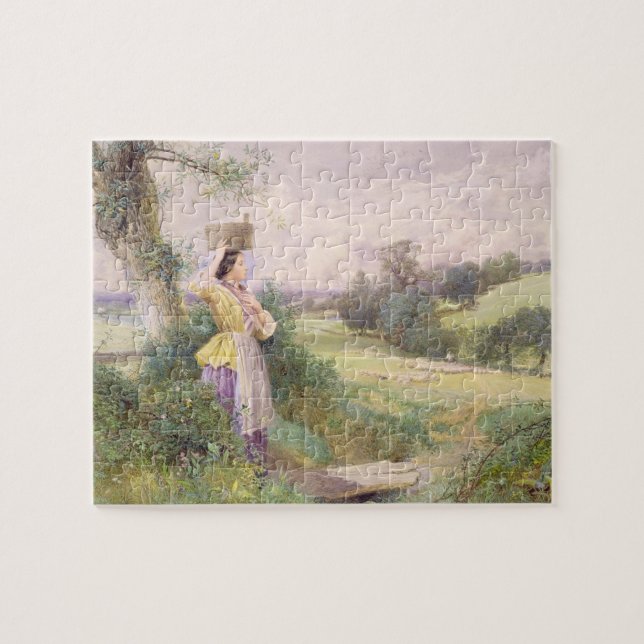 Der Milkmaid, 1860 (w/c auf Papier) (Horizontal)